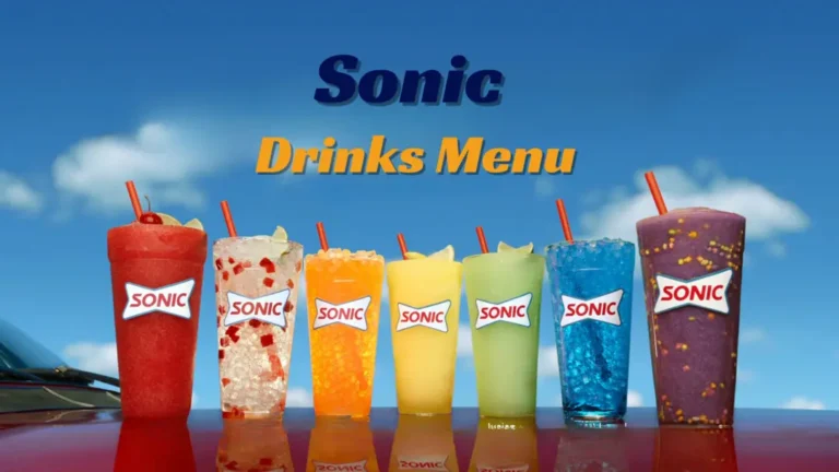 Sonic Energy Drink Menu With Prices