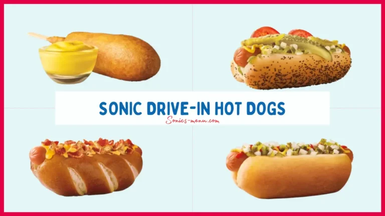 Sonic Hot Dogs Menu With Prices