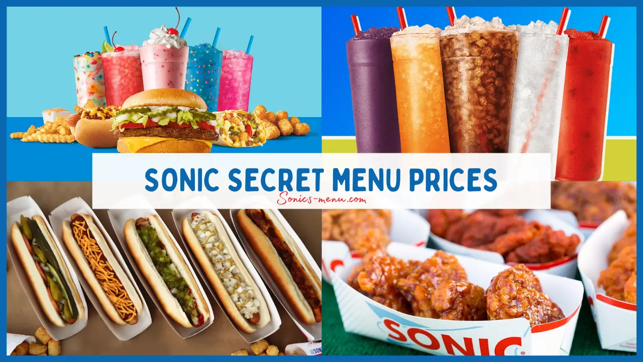 Sonic Secret Menu Prices