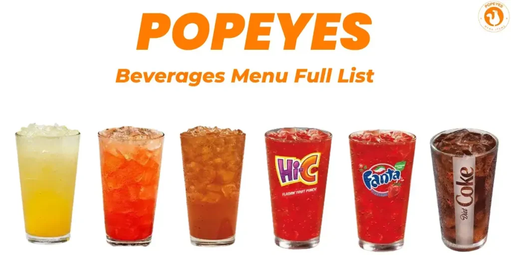 Popeyes Drink Menu