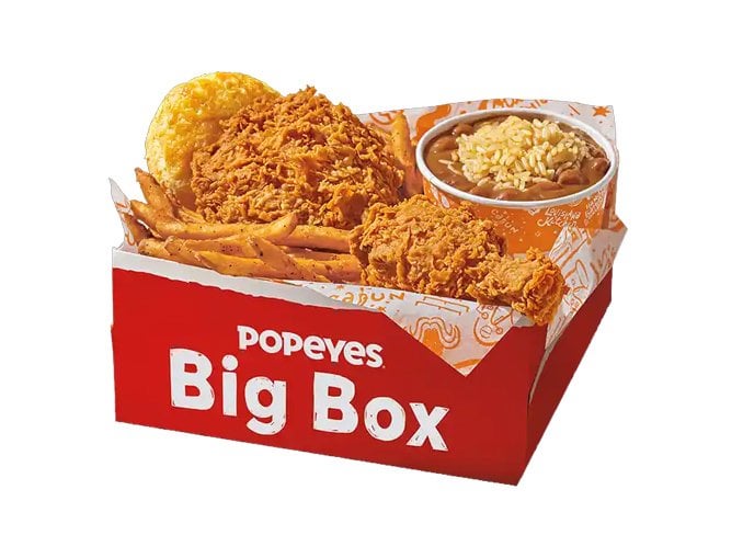 Popeyes Menu 5 Dollar Box