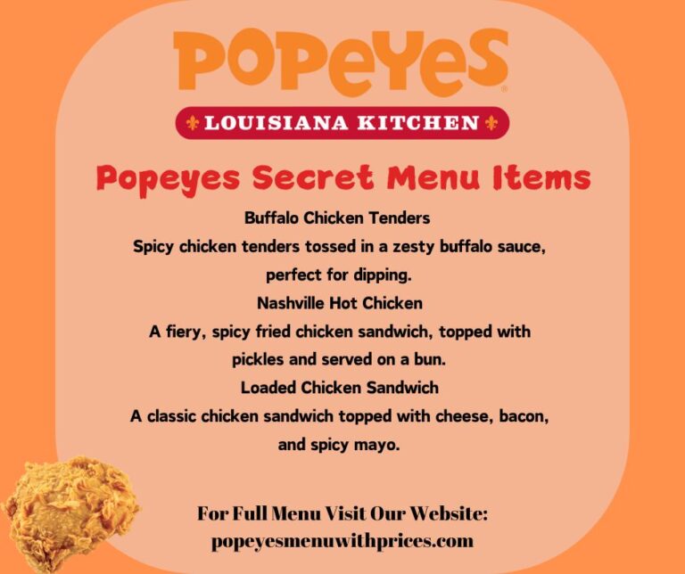 Popeyes Secret Menu