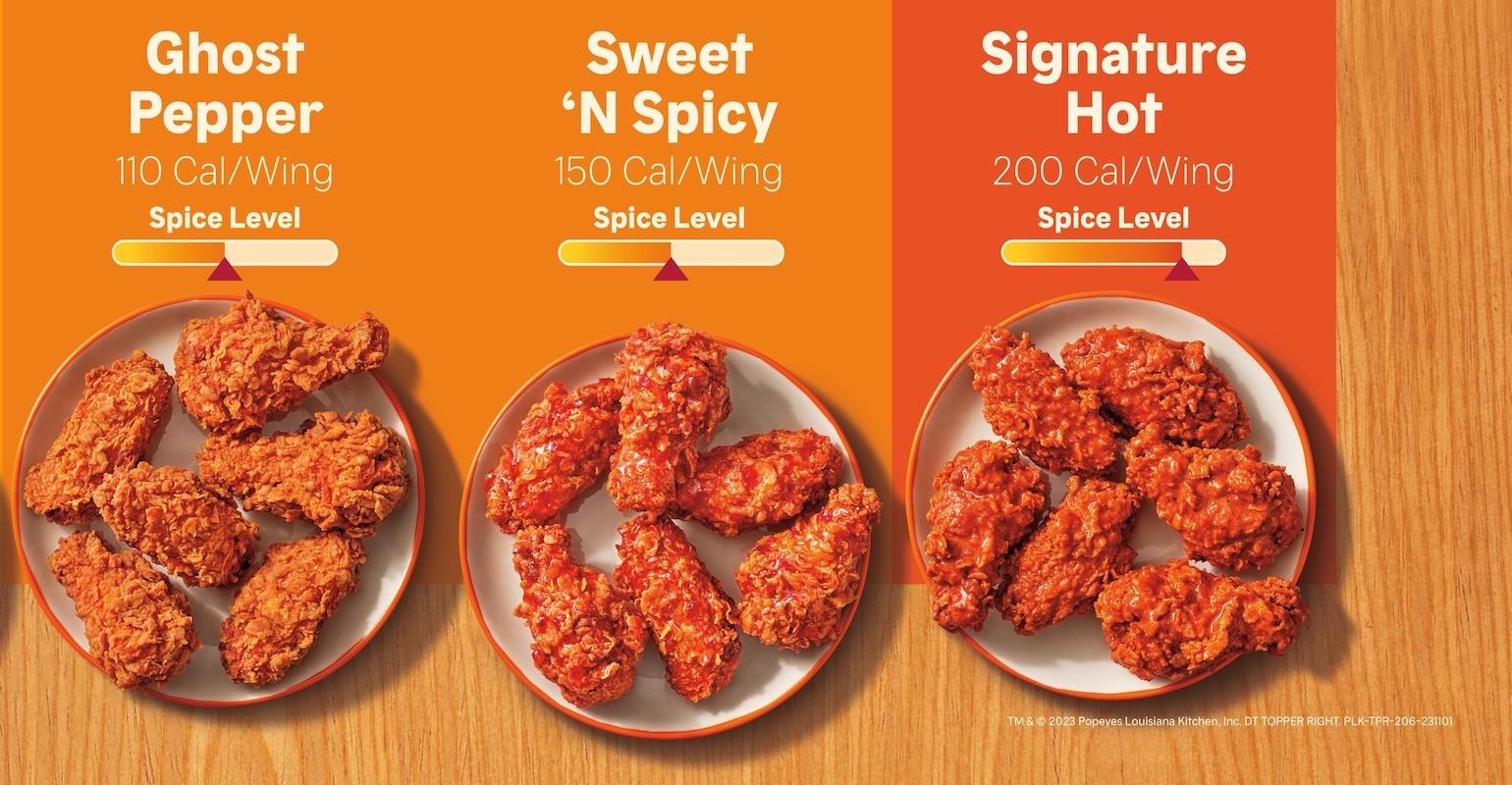 Popeyes Wings Menu